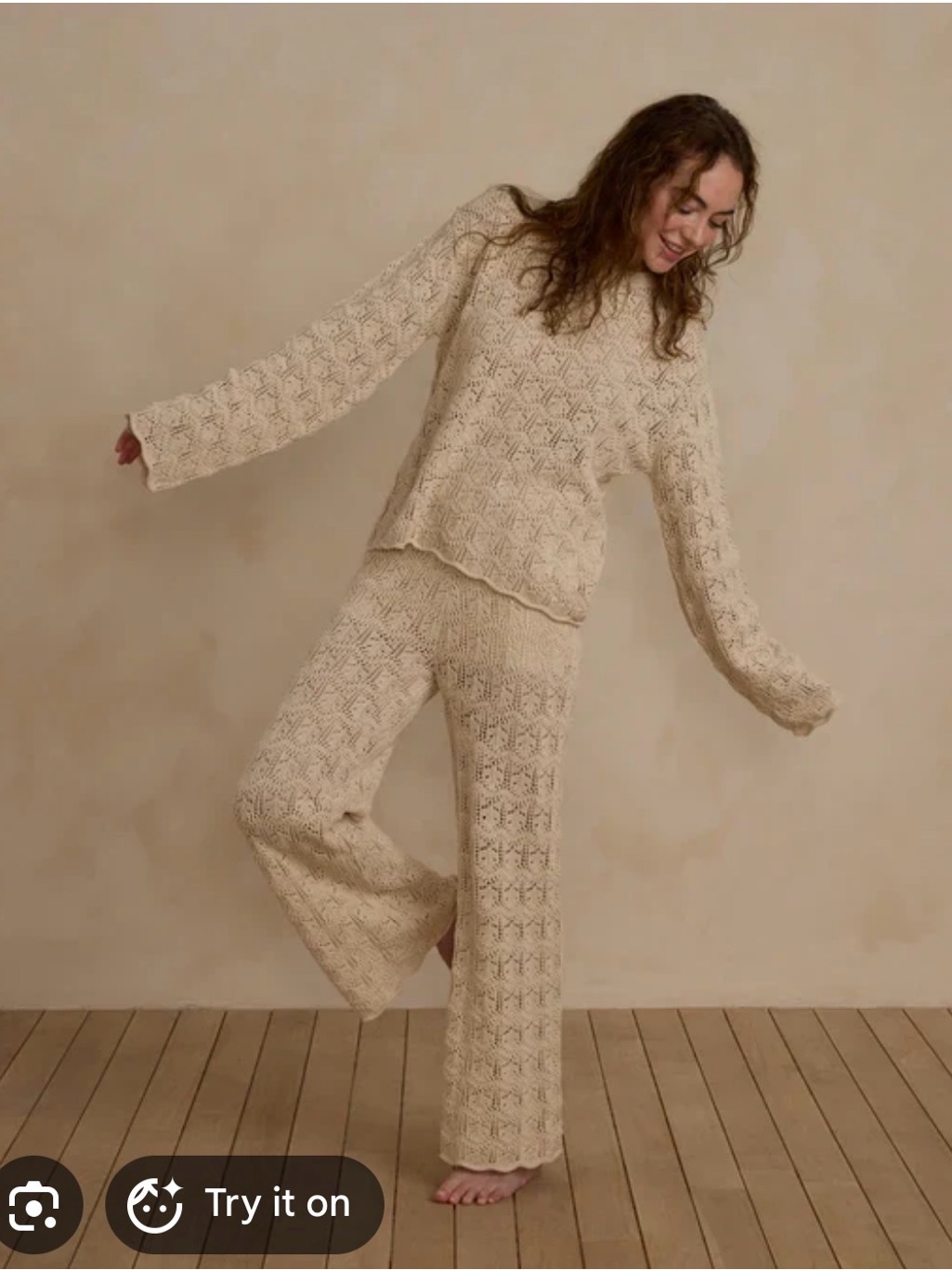 Nwt Rylee + Cru Crochet Knit Pants